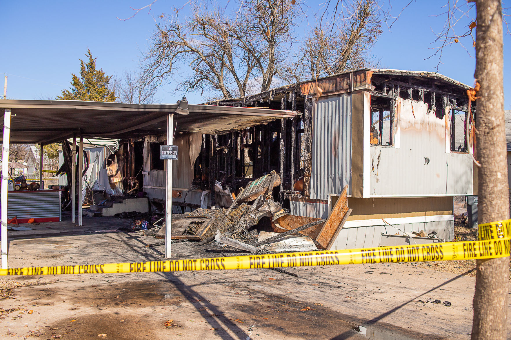 Early Monday morning fire destroys trailer, no injuries